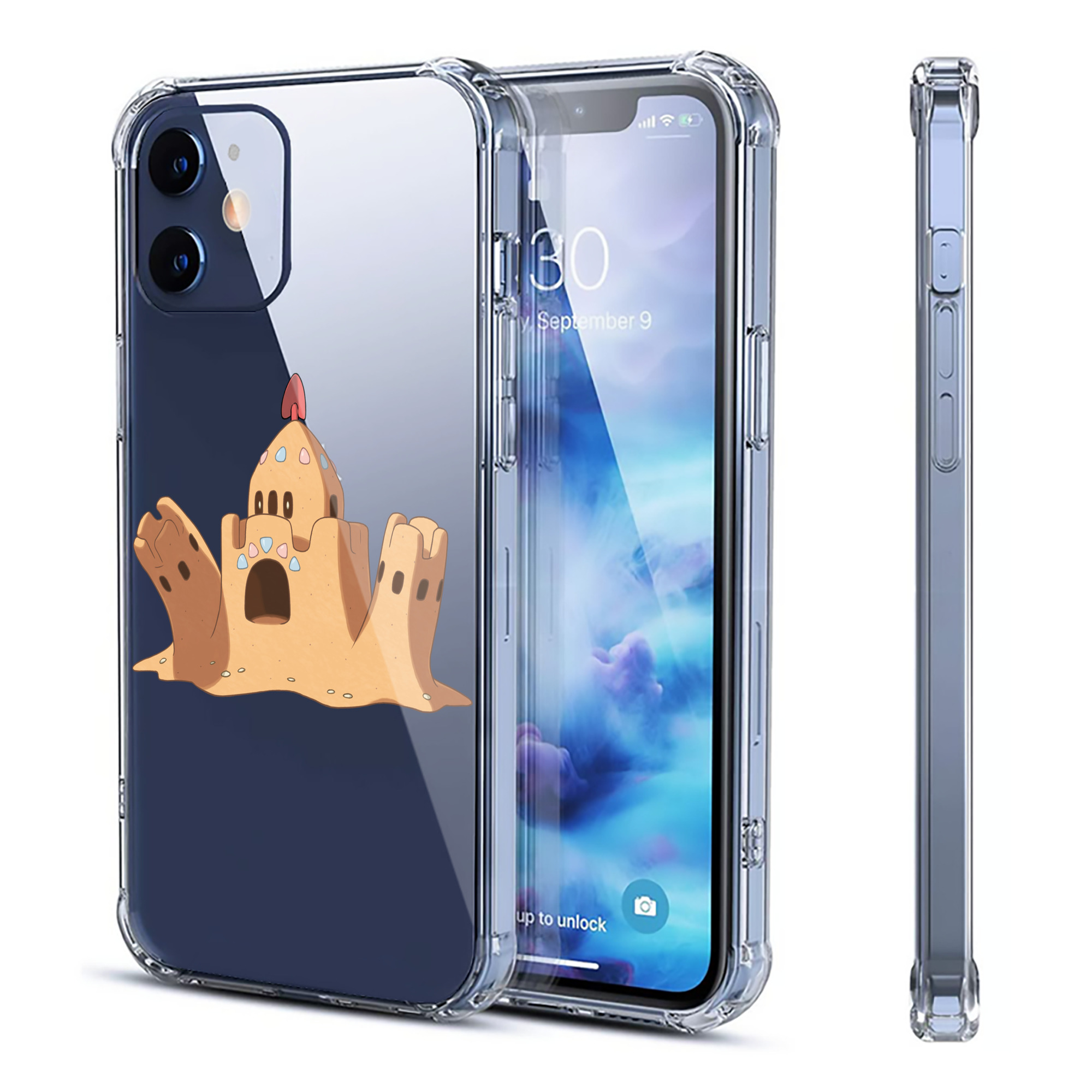 （画像用） ポケットモンスター Pokémon 【iPhone 12シリーズ対応】透明スマホケース（クリアソフトケース）